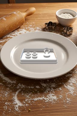 Joystick Cookie Cutter, Biscuit Cutter 3d model