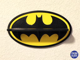 Batman Yellow Oval Bat Symbol Shelf 3d model