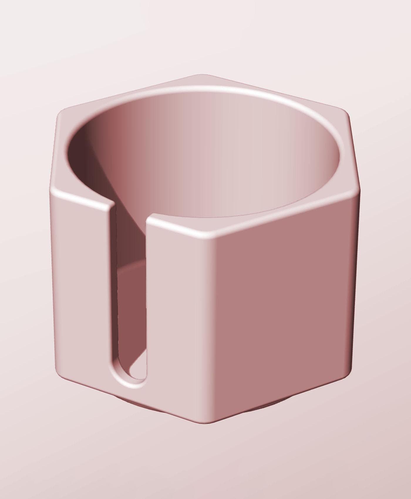 CH68-55-S Stacking slotted component box bin for makers 3d model