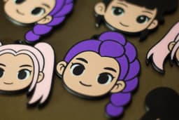 Huntrix KPop Demon Hunters Keychains 3d model