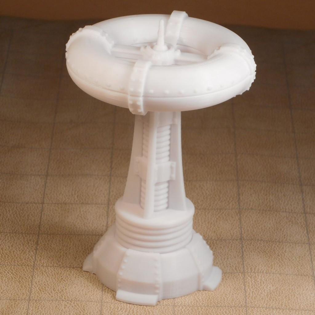 Steampunk Tesla Coil Tower Miniature 3d model