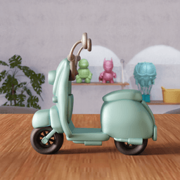 Stylized Classic Scooter 3d model