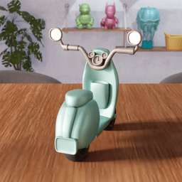 Stylized Classic Scooter 3d model