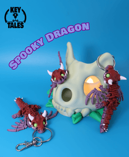 The Spooky Dragon: Azrael and Den 3d model