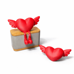 VALENTINES / HEART BUDDY ARTICULATED / LOVE / GIFT FOR VALENTINESDAY / CUTE LITTLE HOME DECOR 3d model