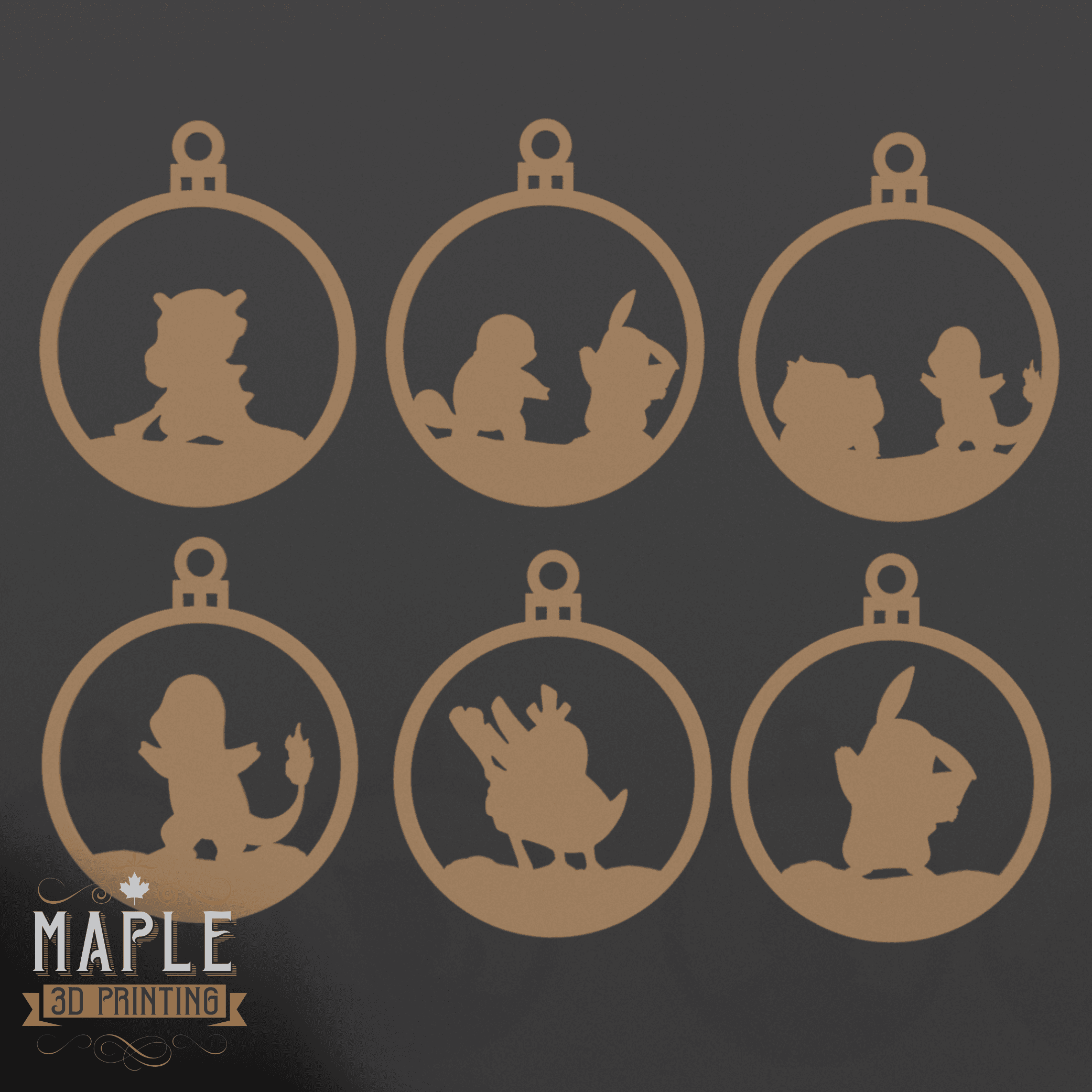 Customizable Ornament - Pokemon 3d model