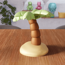 Palm Tree Decor - Tropical Mini Tree Home Accent 3d model