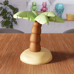 Palm Tree Decor - Tropical Mini Tree Home Accent 3d model