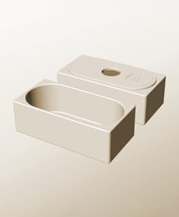 CX96-70-P Pierced container modular stackable module bin box 3d model