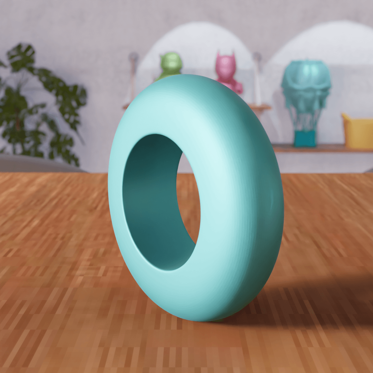 Minimalist Modern Ring 3d model