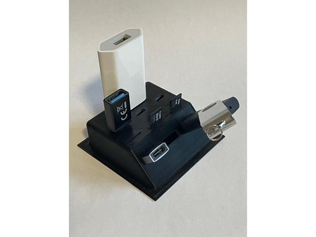 USB, Mikro SD und Ladegerät Box K2.0 3d model