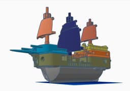 Transport Galleon 3d model
