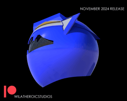 Ninjetti Blue Ranger Helmet 3d model