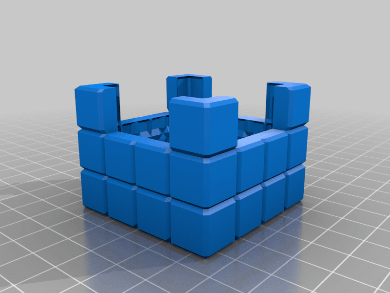 Textured Secret Box 3d model
