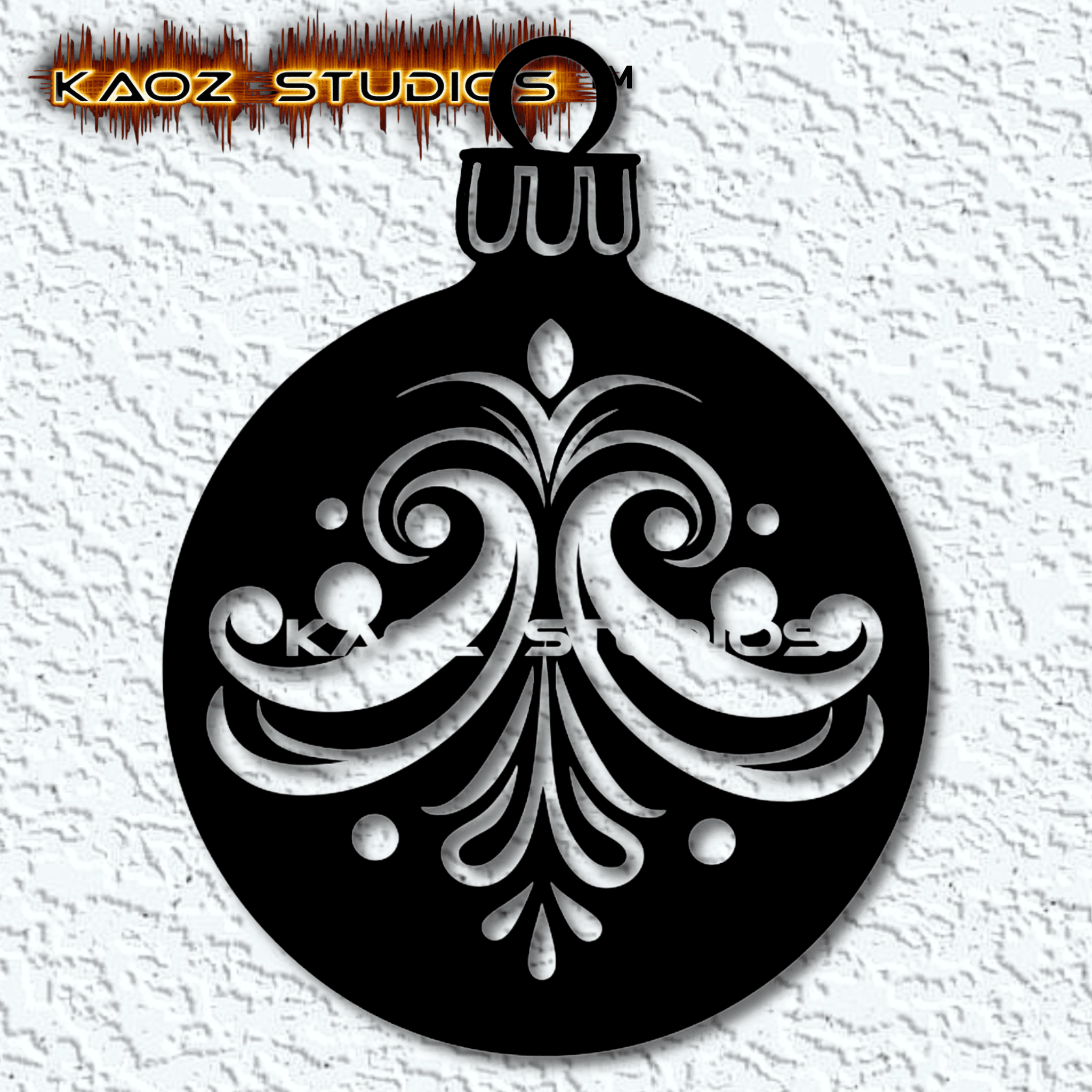 christmas ornament wall art holiday wall decor 2d art 3d model