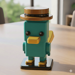 SQUARED PERRY THE PLATYPUS 3d model