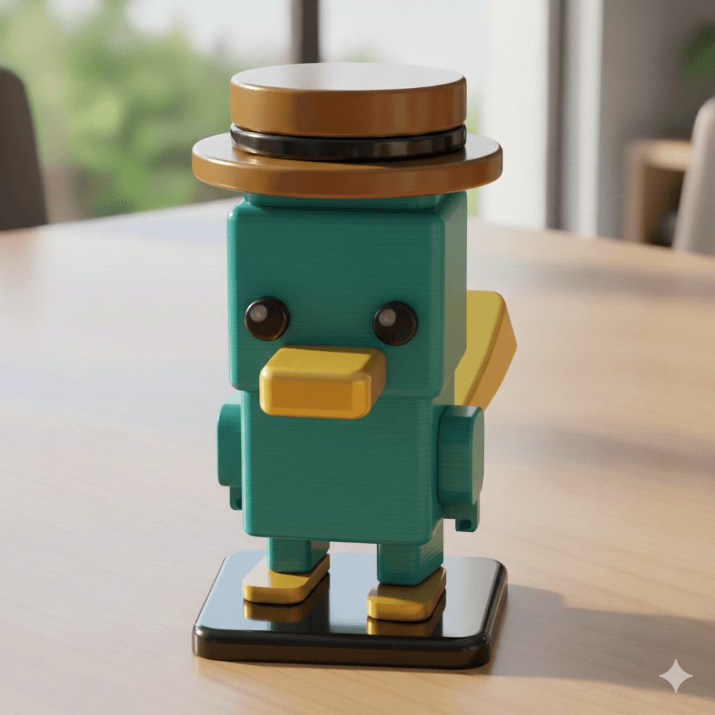 SQUARED PERRY THE PLATYPUS 3d model