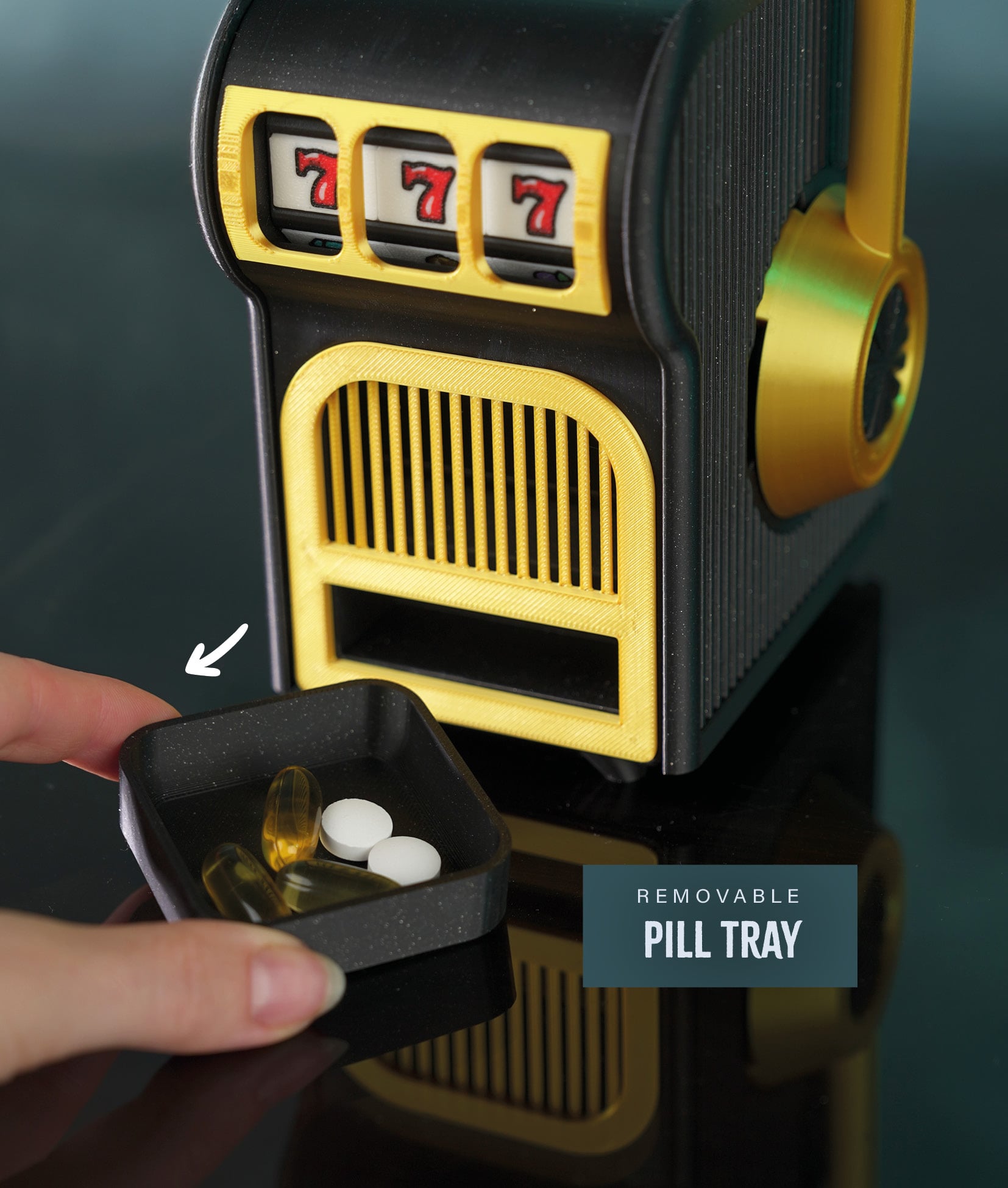 Pill-O-Matic -- Slot Machine Pill Dispenser 3d model