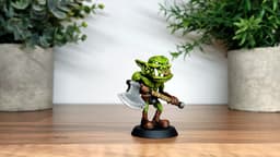 Orc - Ogphart - Vogland Stompaxe – 28mm Miniature 3d model