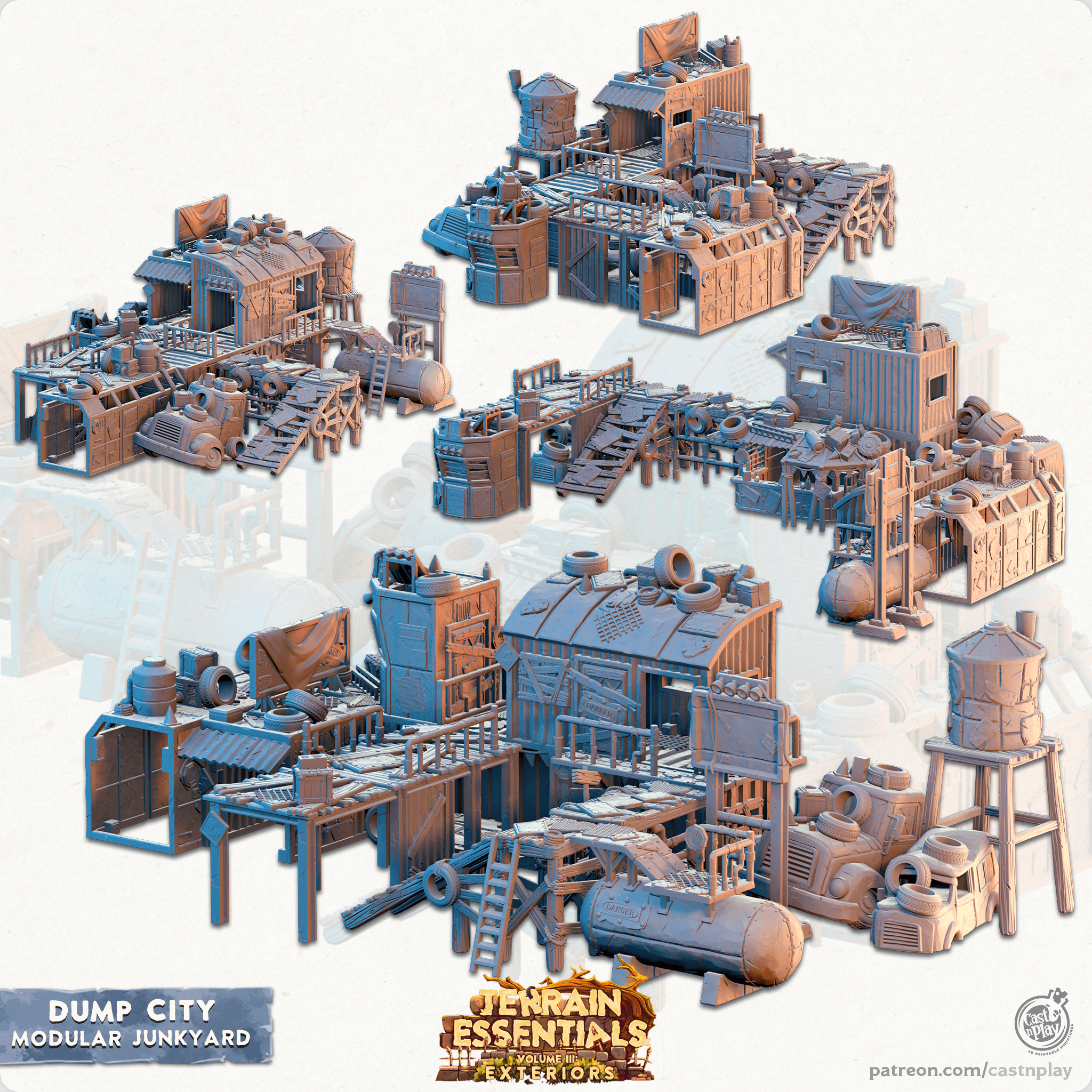 Dump City (Pre-Supported) 3d model