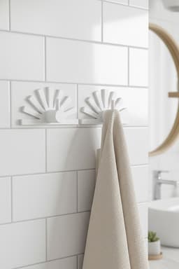 Multi-Purpose Wall Hook – Bathroom, Kitchen & Door Back Hangers – 3D Printable STL Files 3d model