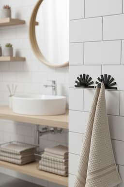 Multi-Purpose Wall Hook – Bathroom, Kitchen & Door Back Hangers – 3D Printable STL Files 3d model