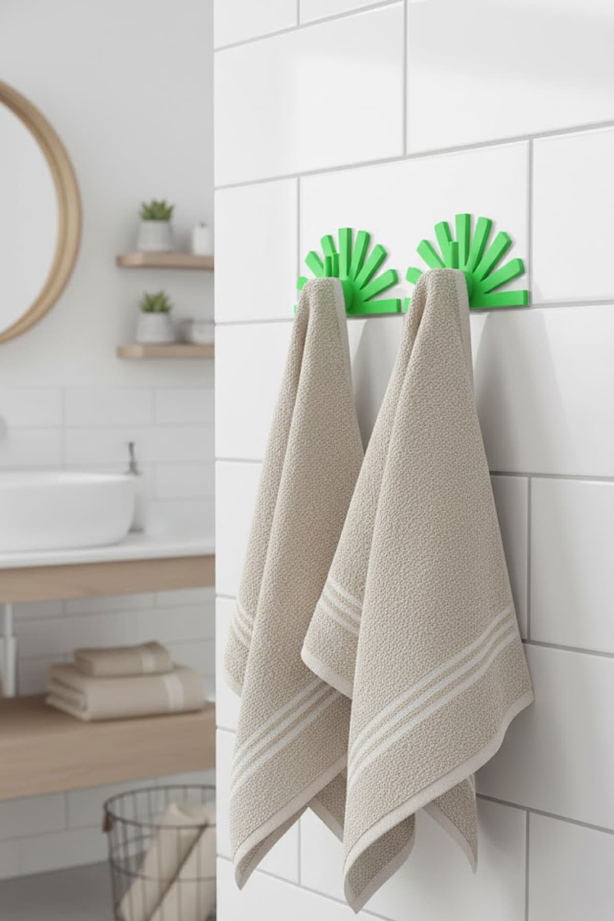 Multi-Purpose Wall Hook – Bathroom, Kitchen & Door Back Hangers – 3D Printable STL Files 3d model