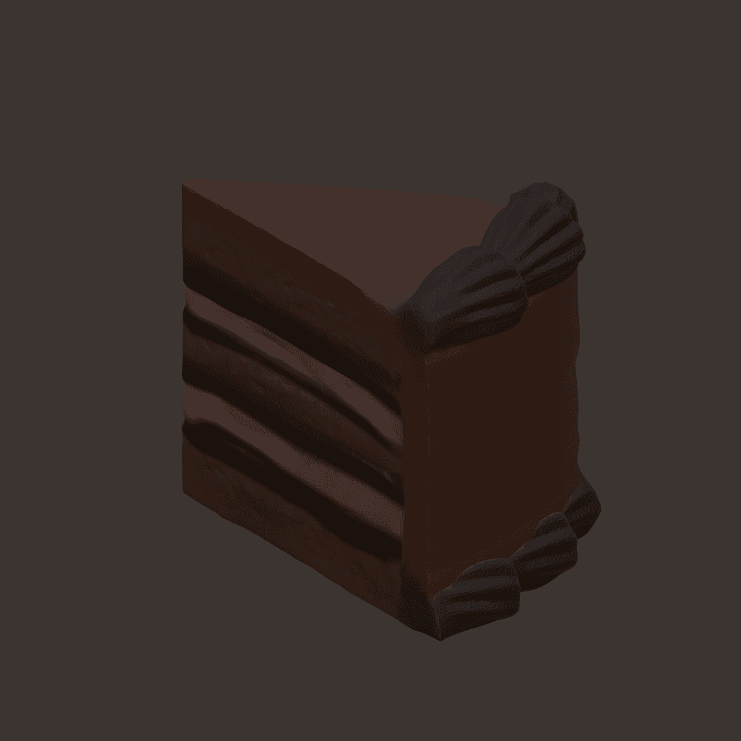 Simple Cake Slice 3d model