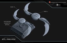 Yautja spinning blade/disk - Predator: Badlands 3d model