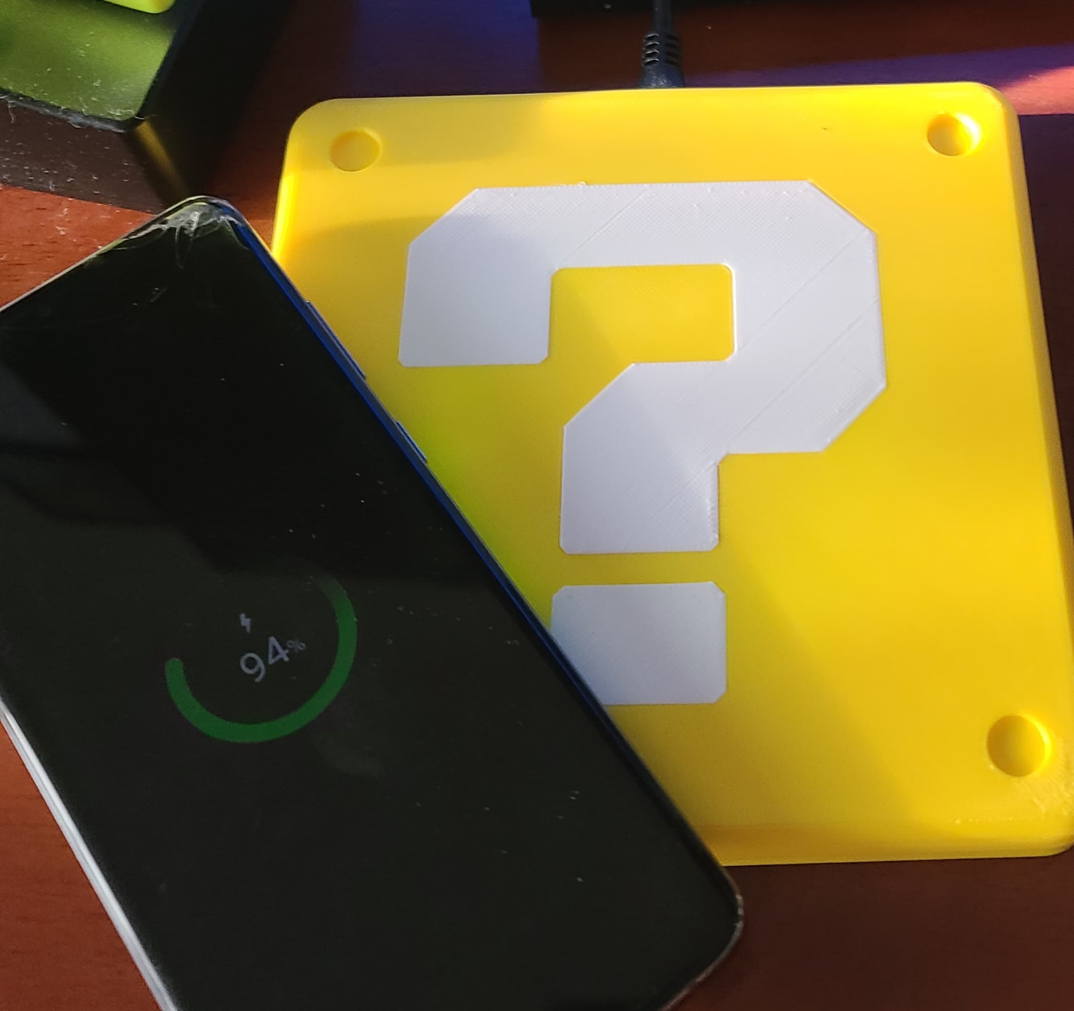 Question Cube Charger - Video Game Inspired 3d model