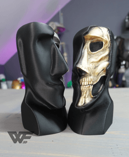 Death of Moai Sculpture 3d model
