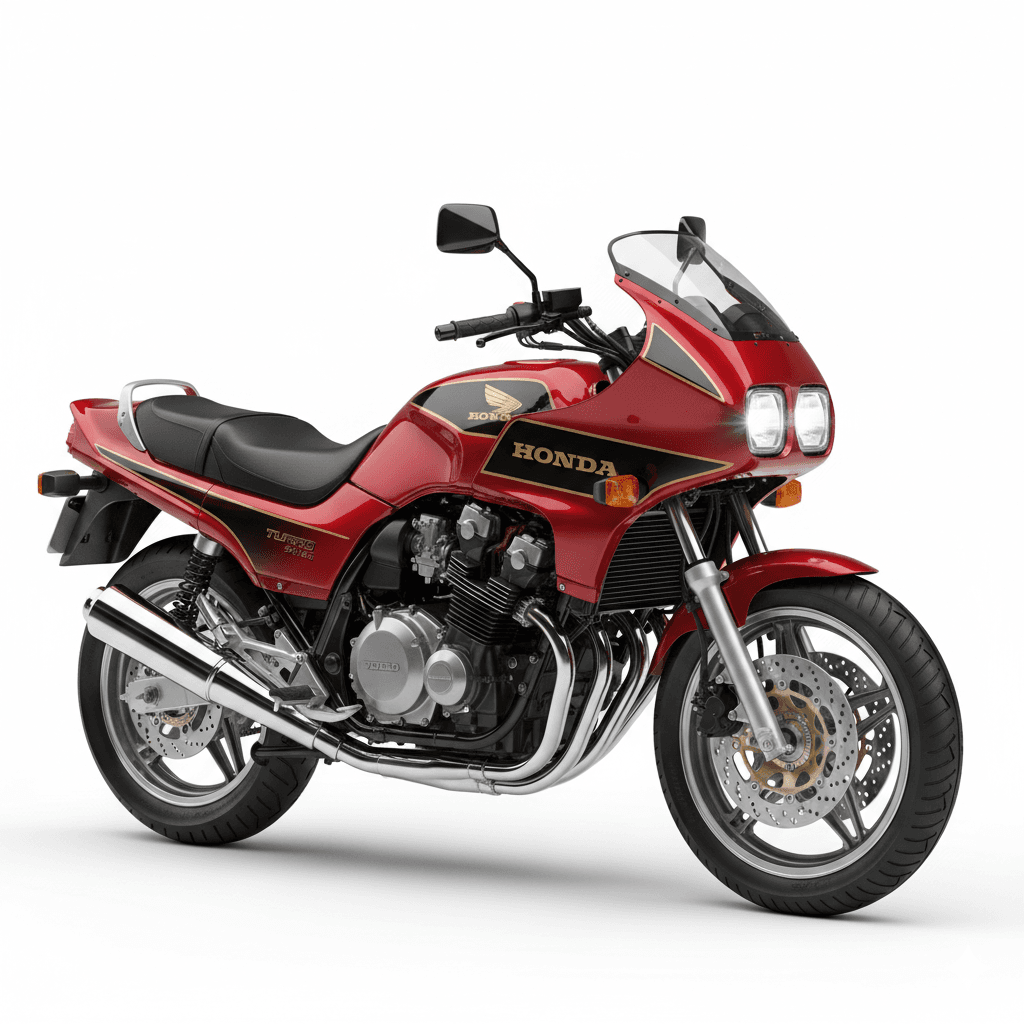 Hondaa CX500 Turbo Vintage Turbo Motorcycle 3d model