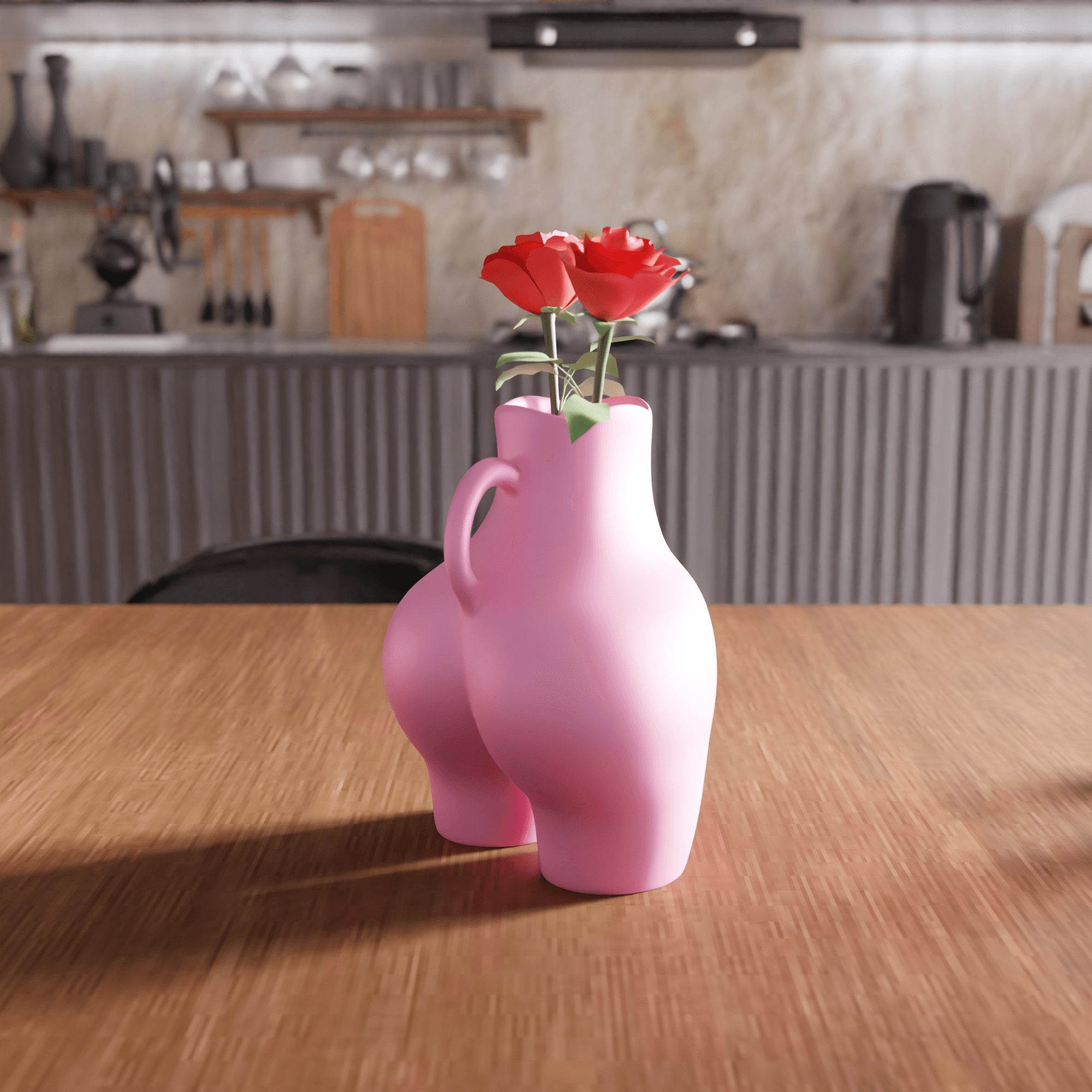 Human Body Form Decorative Vase 3d model
