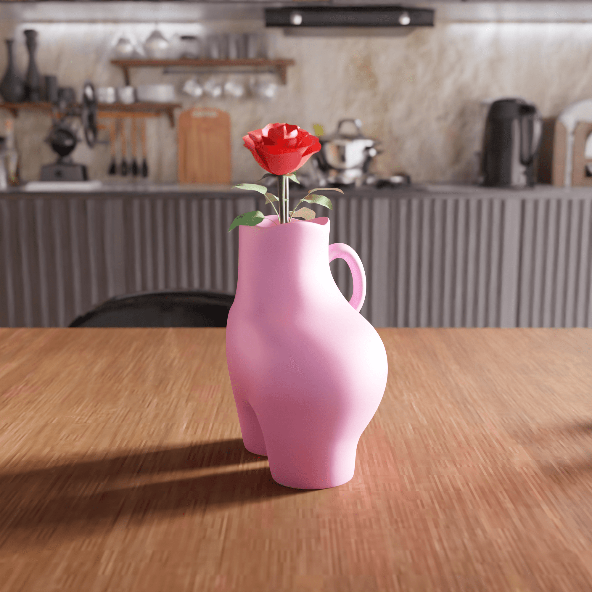 Human Body Form Decorative Vase 3d model