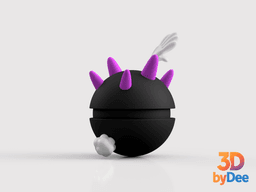 Pyukumuku Poke Ball 3d model