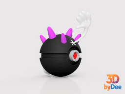 Pyukumuku Poke Ball 3d model