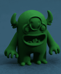 Garry the Monster Cute 3d model