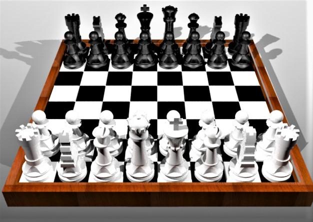 Chess board 3d model