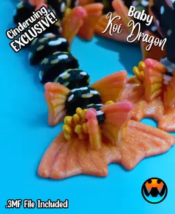 Baby Koi Dragon 3d model