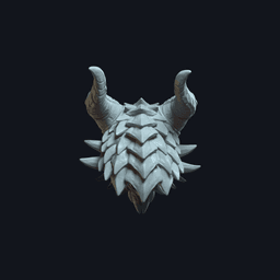 Dragon v1 Action Figure Head 3d model