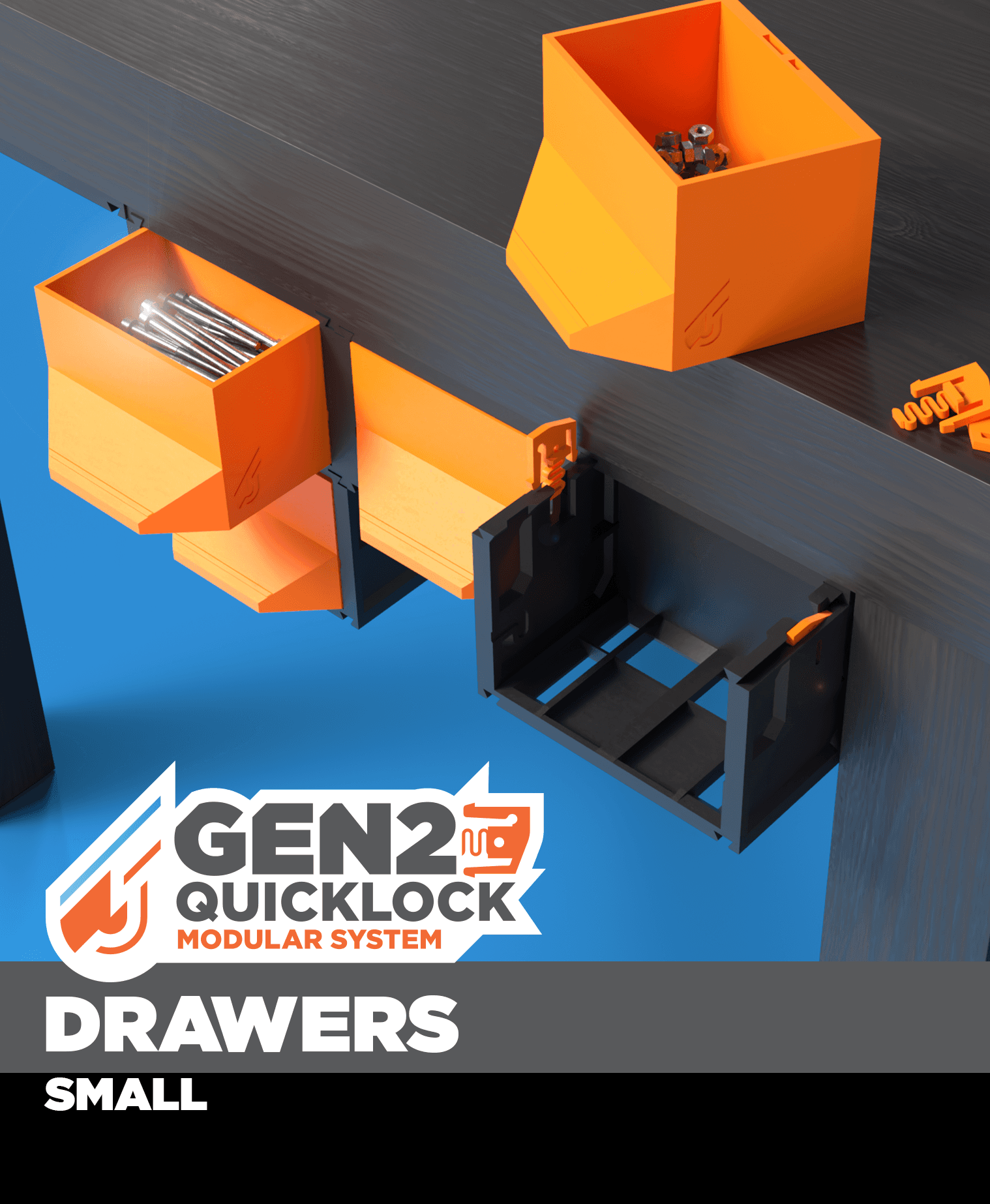 GEN2 Small Drawers 3d model