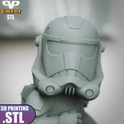 Star Wars Hunter Chibi STL for 3D Printing ChibiSTL 3DXM 3d model