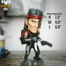 Star Wars Hunter Chibi STL for 3D Printing ChibiSTL 3DXM 3d model