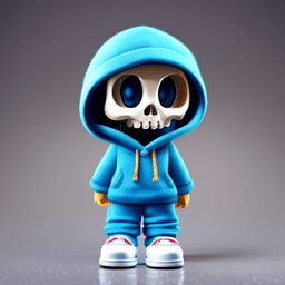 Skull Hoody Boy 3d model
