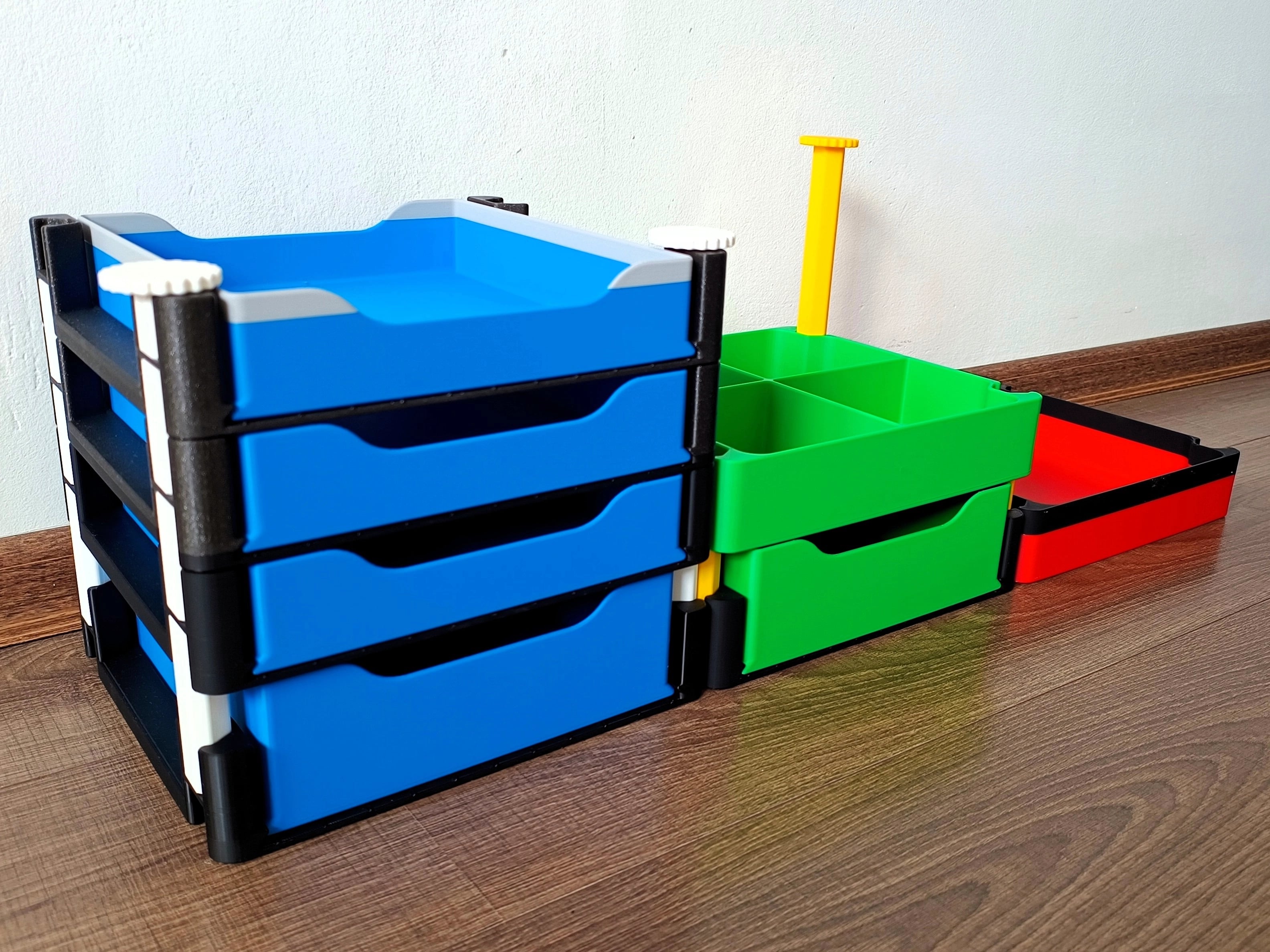 Versatile Stackable Storage Box System 3d model