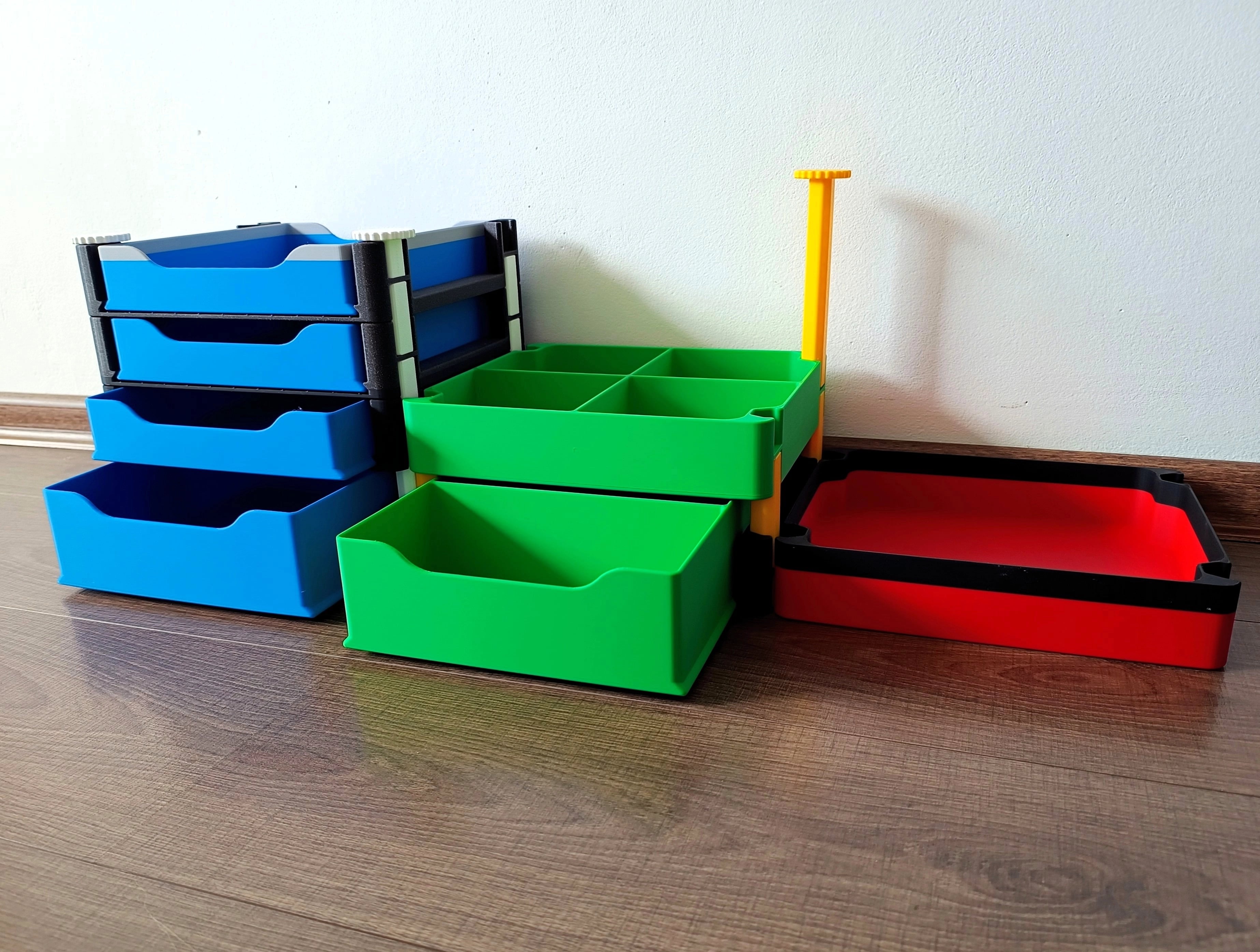 Versatile Stackable Storage Box System 3d model