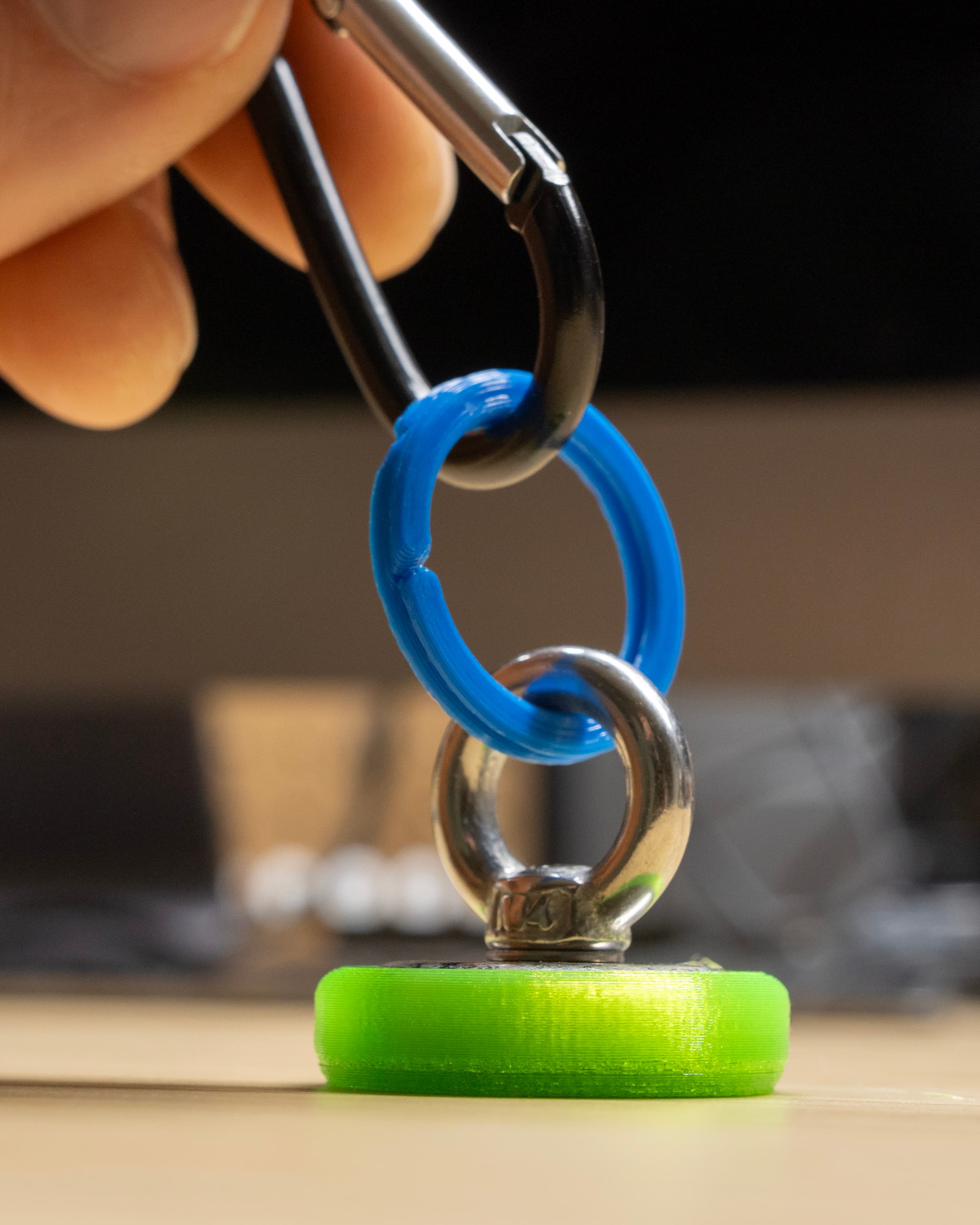 EZPZ Keyring 1" // Keychain Ring 3d model