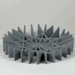 Modern Snowflake Fruit Bowl Home Decoration 3d model