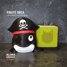 Pirate Orca suitable for Toniebox 3d model