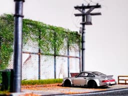Street and Parking Diorama for Hot Wheels and 1:64 Diecast Cars 3d model